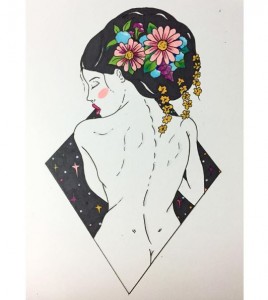 geisha drawing 